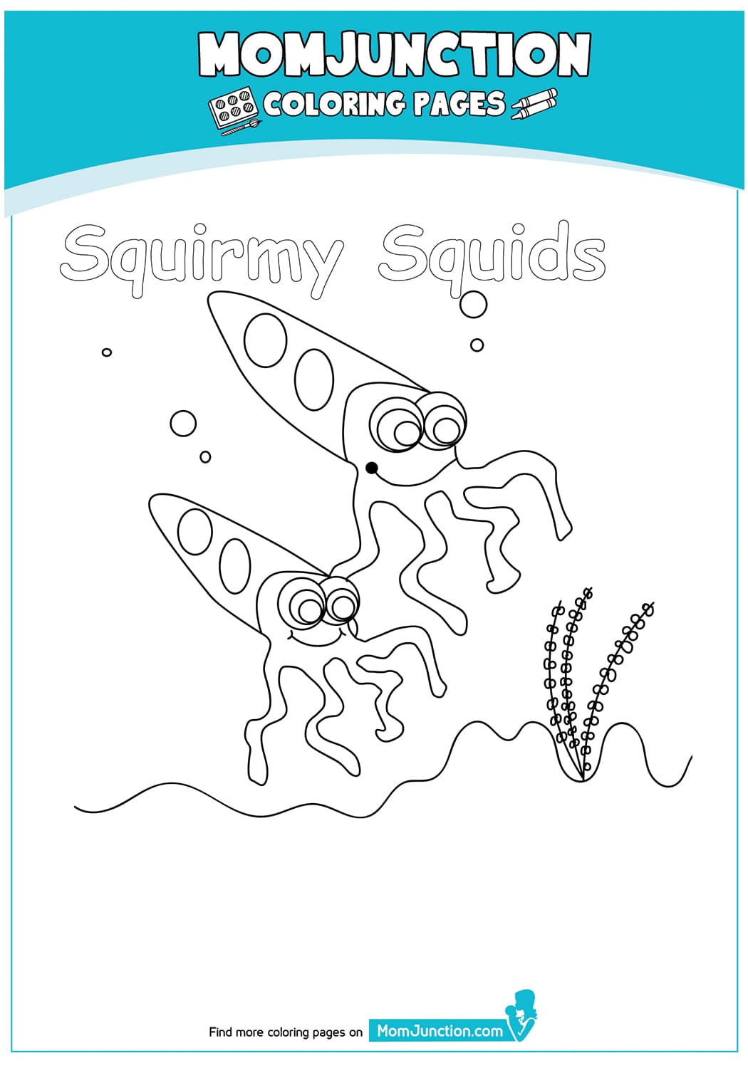 Squirmy Squidsn Printable
