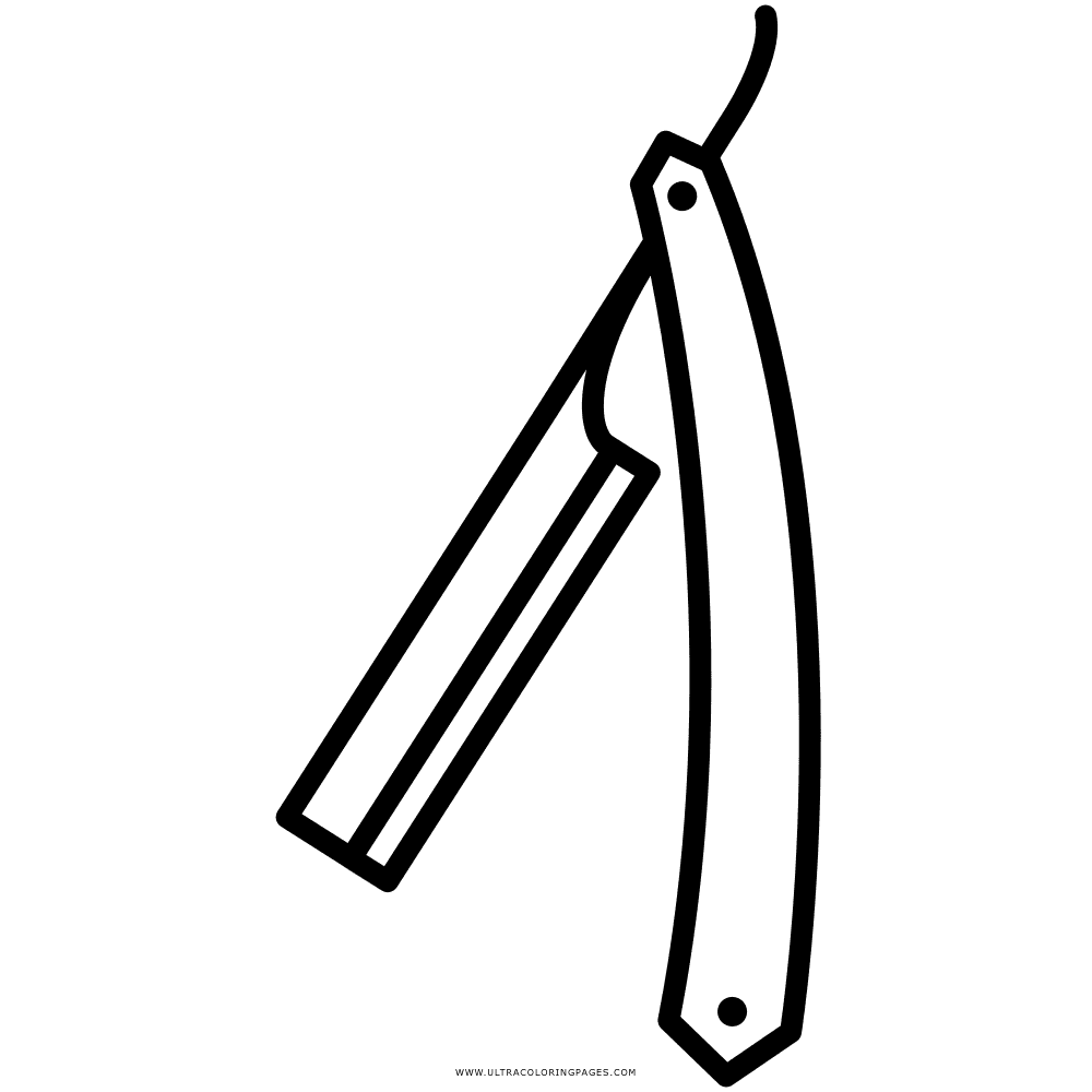 Straight Razor Coloring Coloring Page