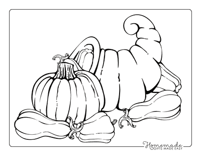 Thanks giving Produce Coloring Page
