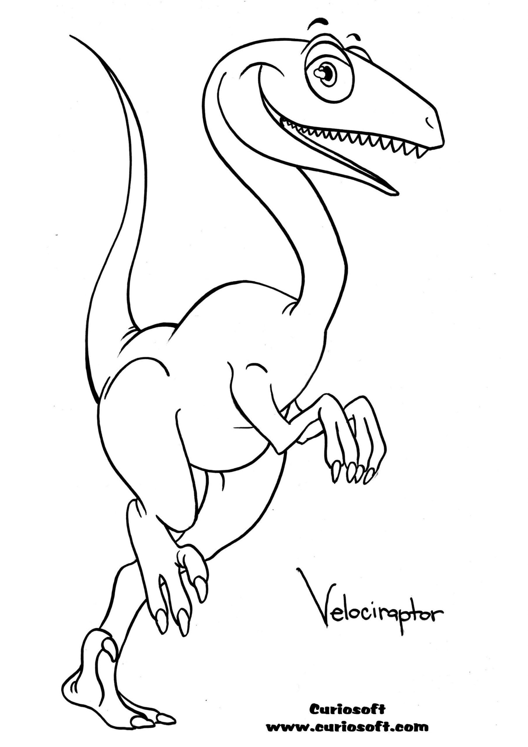 Velociraptor Coloring Pages For Kids Coloring Page