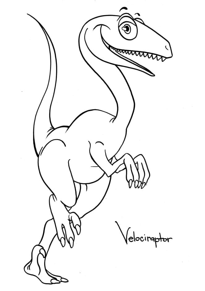 Velociraptor Coloring Pages To Print Coloring Page