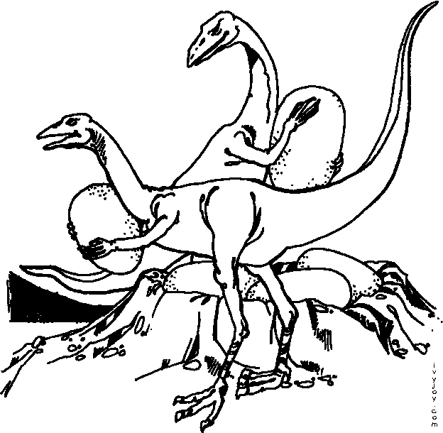 Velociraptor Dinosaur Printable Coloring Page