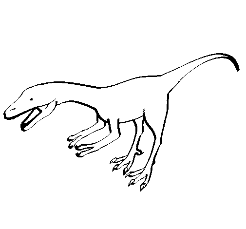 Velociraptor Free Picture Coloring Page
