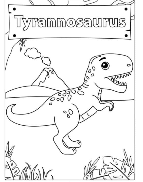 Velociraptor Image Sweet Coloring Page