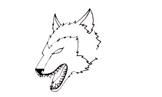 Werewolf Drawing Step 1