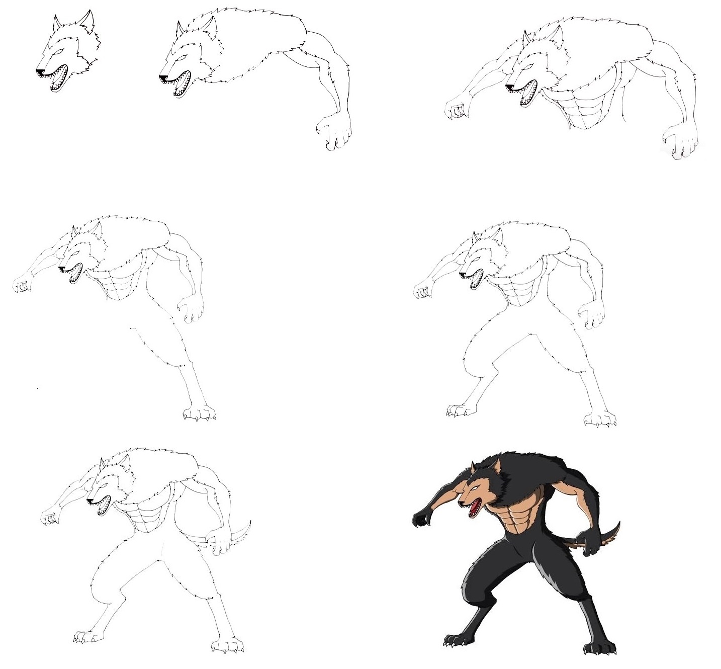Werewolf-Drawing