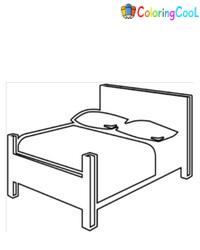 Bed Coloring Pages