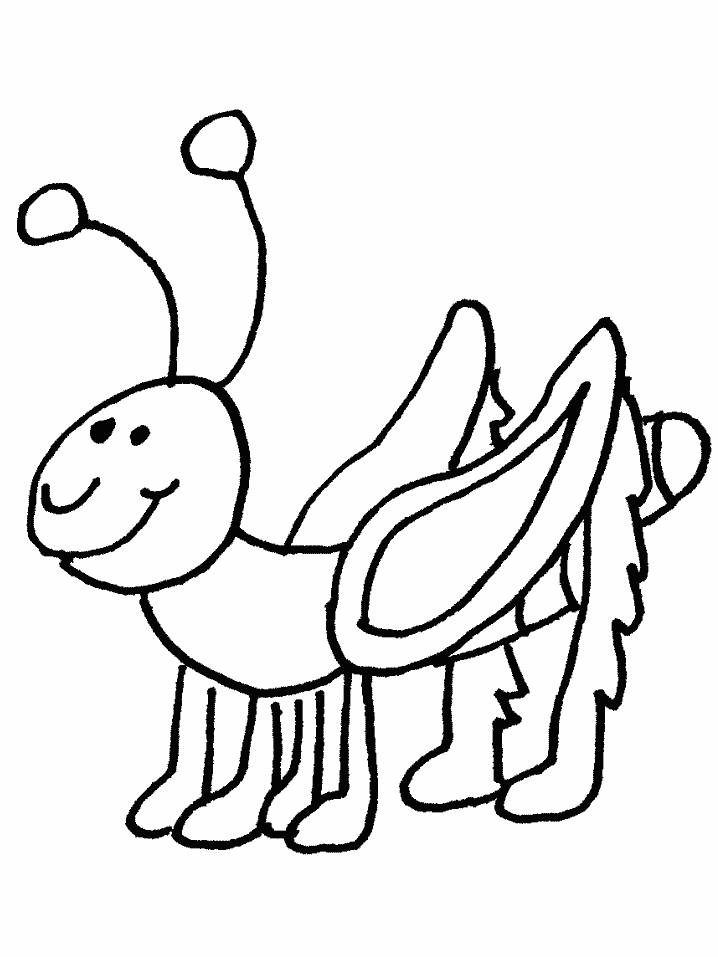 Grasshopper Coloring Pages Coloring Page