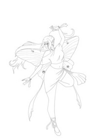 Lunar Moth Coloring Page Coloring Page