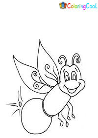 Firefly Coloring Pages