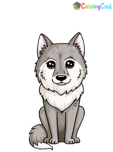 7 Simple Steps To Create A Cute Wolf Drawing – How To Draw A Wolf Coloring Page