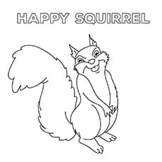 A Happy Squirrel Color