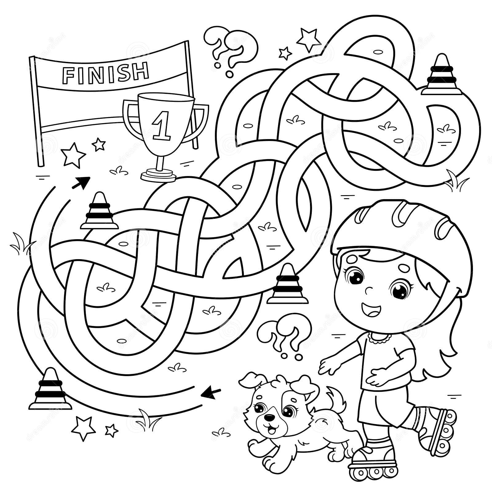 A Roller Skate Download For Kids Coloring Page