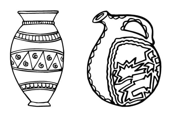 A Vase For Coloring For Children Coloring Page