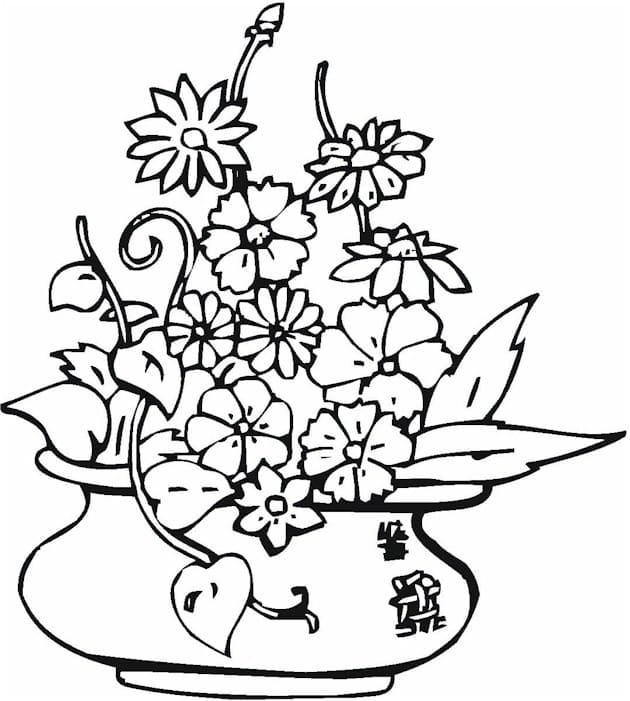 Adult Coloring Pages Flowers Image Coloring Page