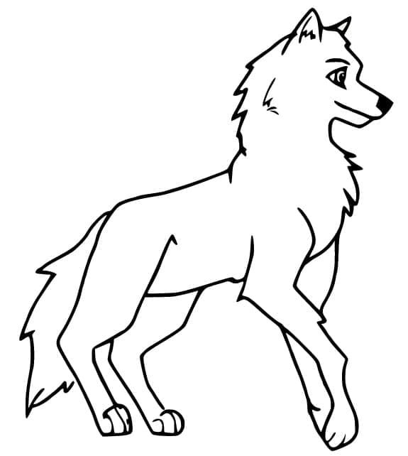 Aleu Wolfdog From Balto Coloring Page