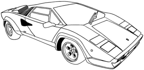 An experienced Driver Will Not Interfere With Such A Car Coloring Page