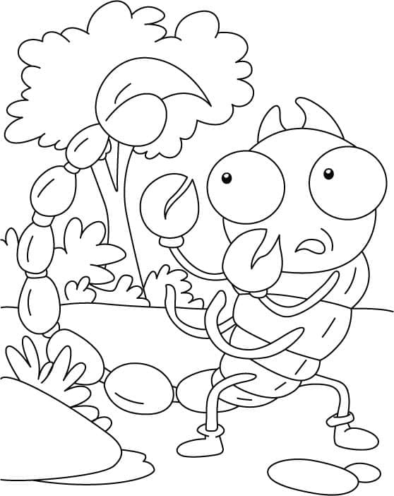 Animated Scorpion Image Coloring Page