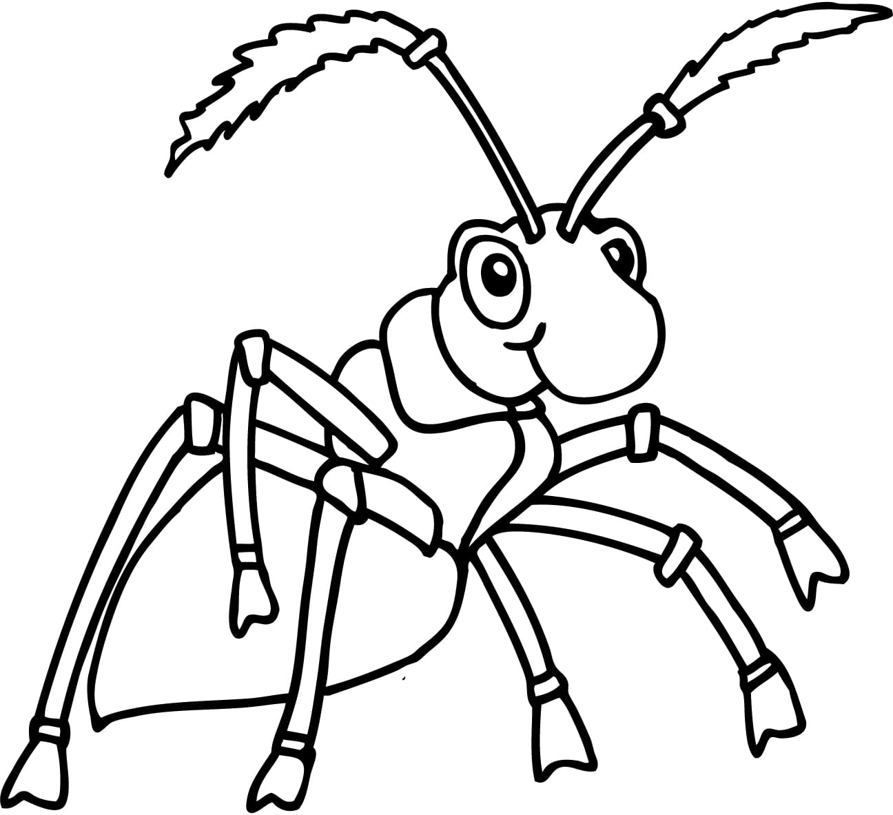 Ant Clip Art Coloring Page