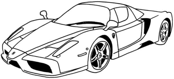 Anyone Would Like To Be Behind The Wheel Of Such A Car Coloring Page