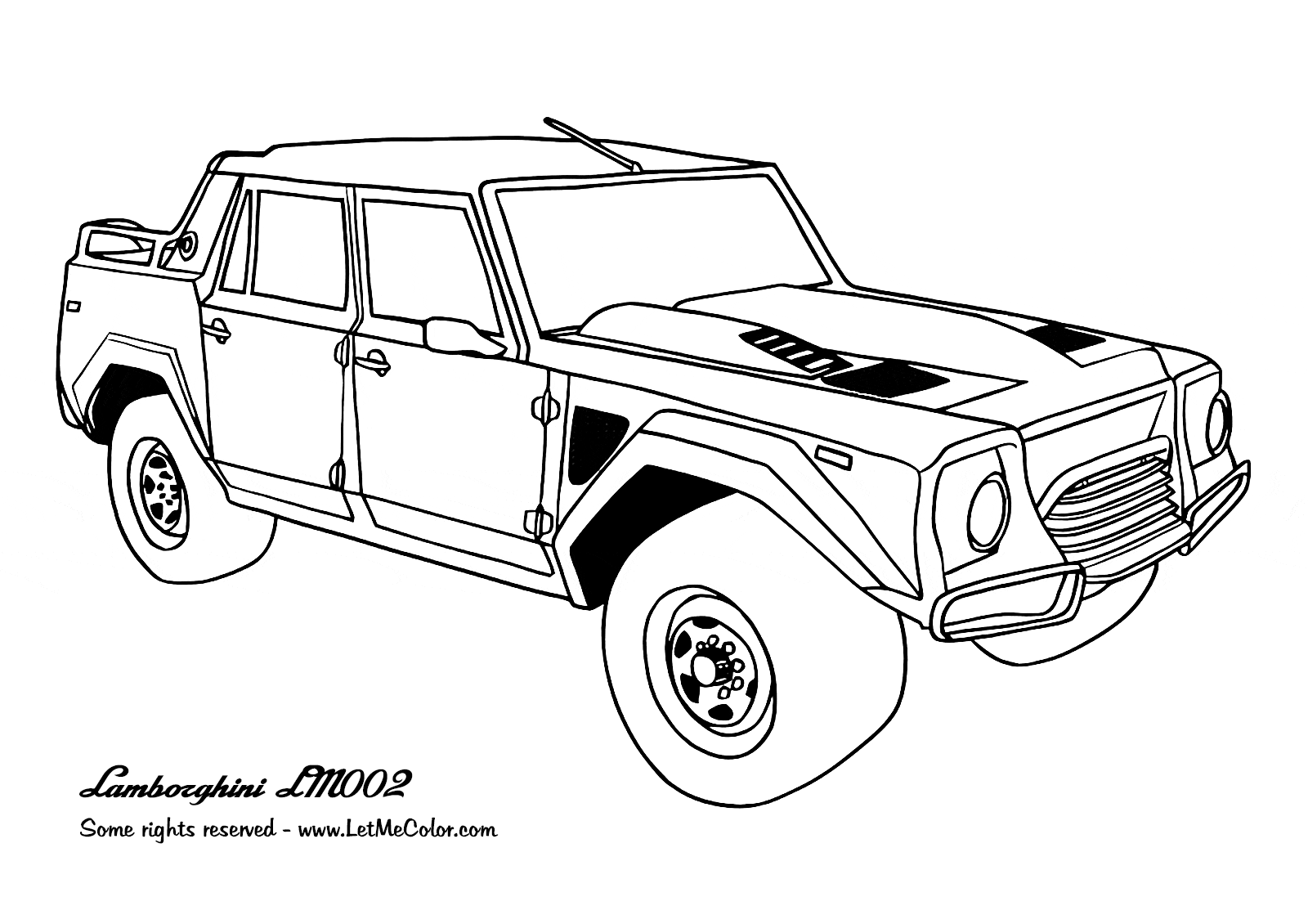 Awesome Cars Coloring Page Coloring Page