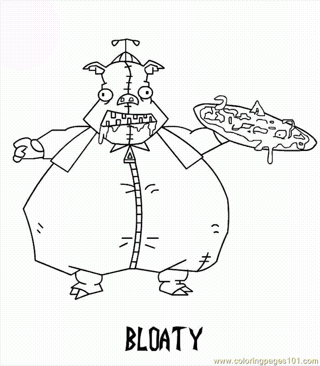 Bloaty Free Printable Coloring Page