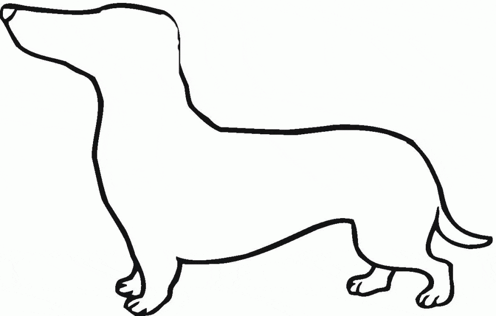 Buddy Dachshund Coloring Pages For Kids