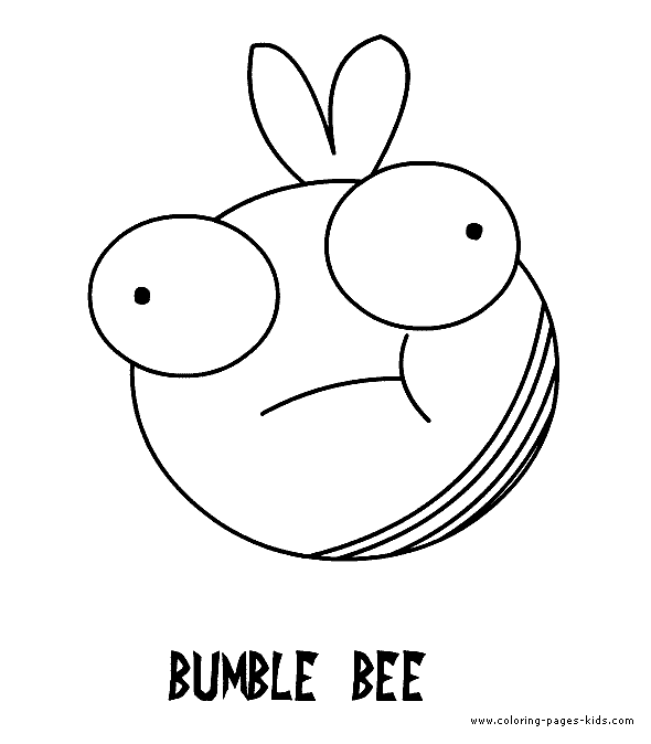 Bumble Bee And Gir Coloring Coloring Page