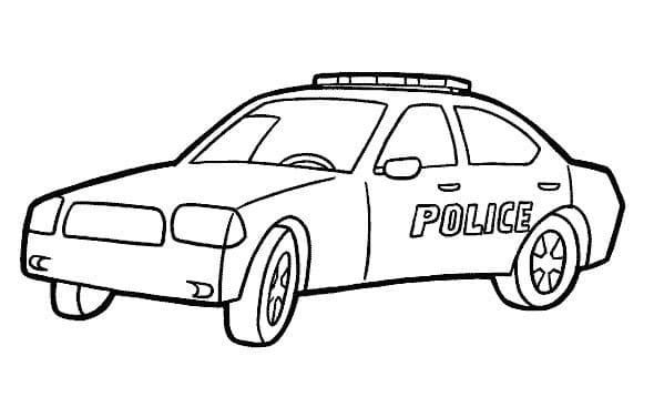 Cartoon Police Car Cute