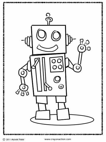 Cartoon Robot Picture