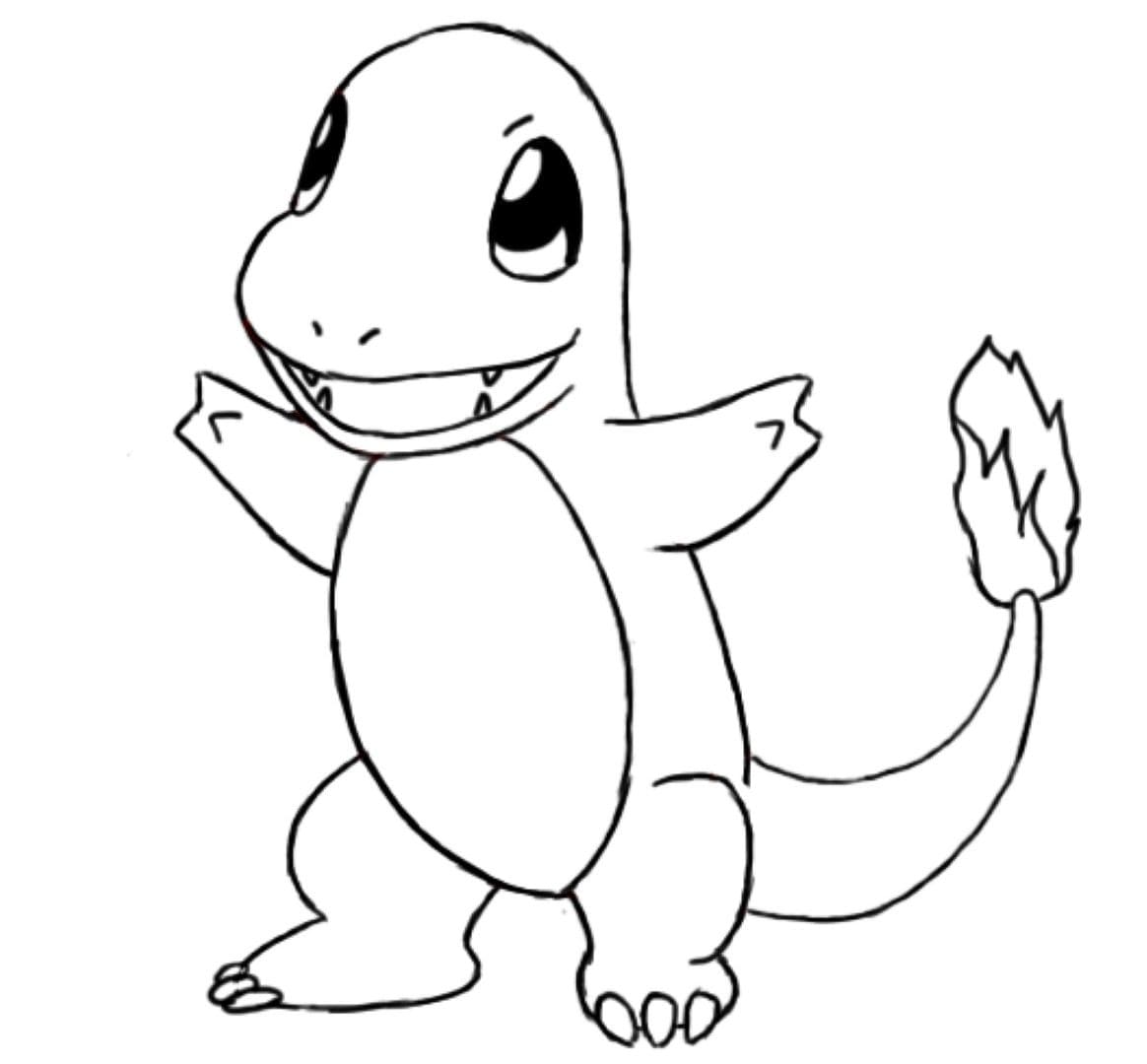 Charmander Amazing Coloring Page