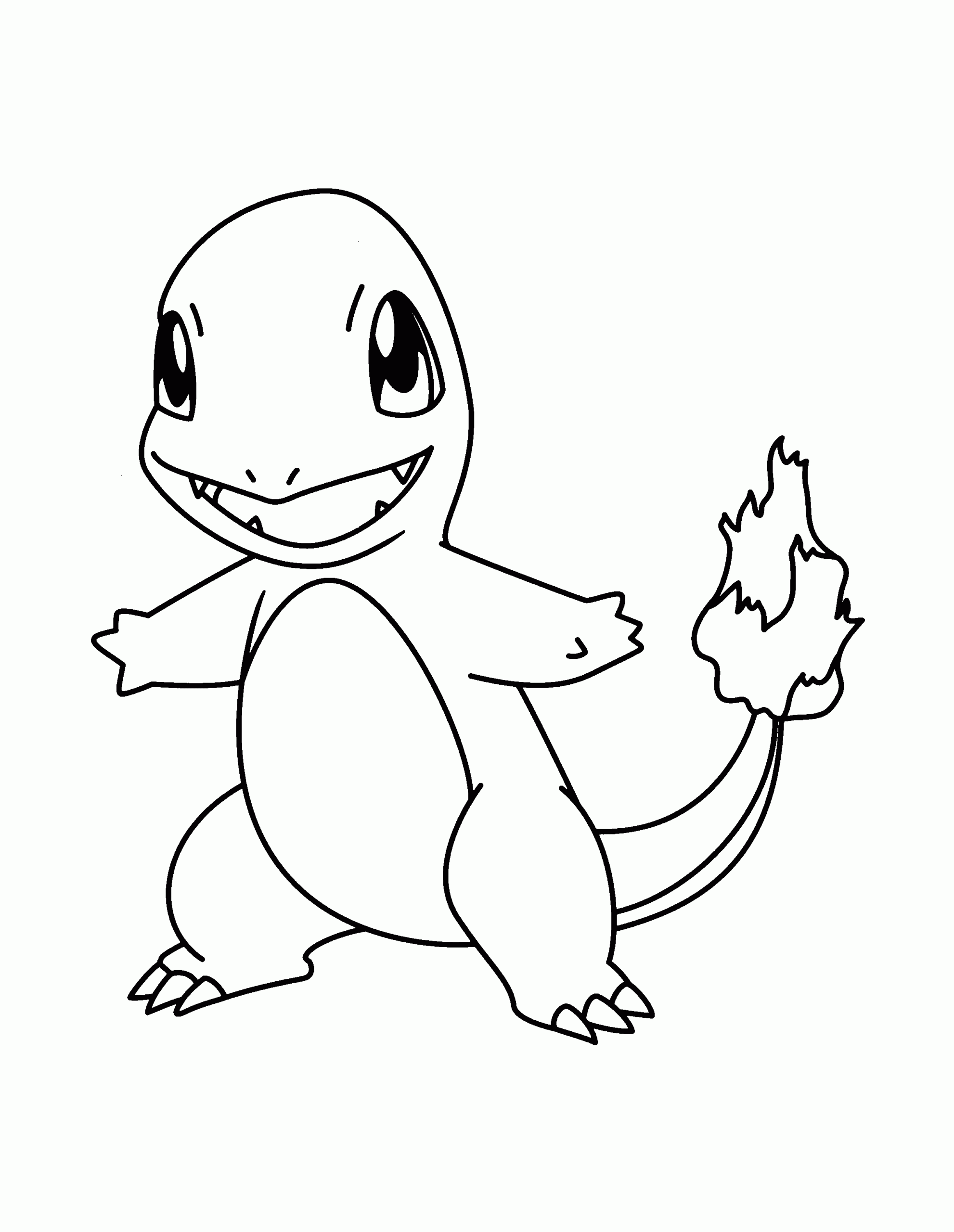 Charmander Artistic Coloring Page
