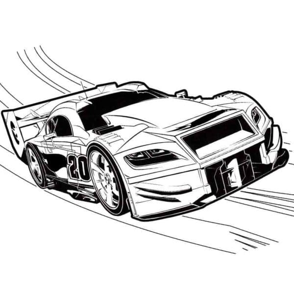 Chrome Parts And Spoiler Coloring Page