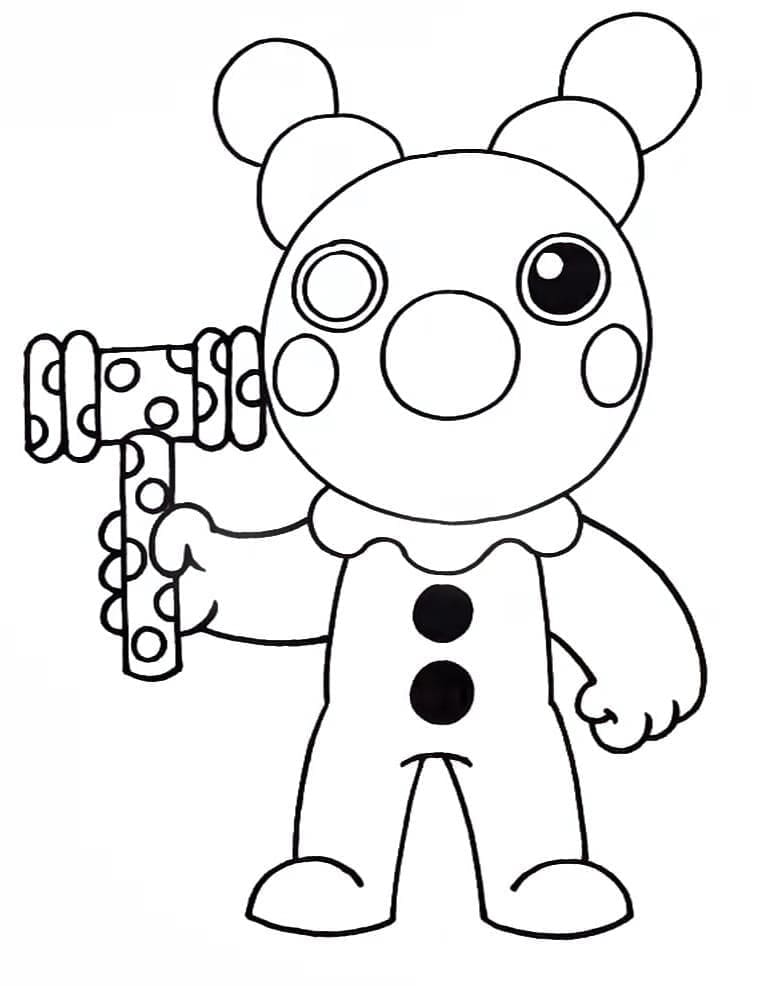 Clown Roblox Free Printable Coloring Page