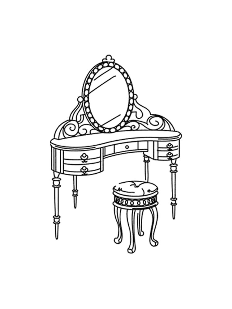 Coloring Mirror For Children Coloring Page