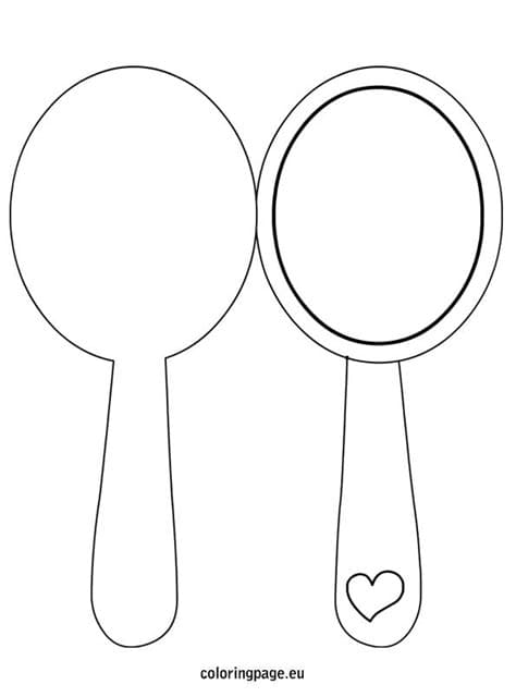 Coloring Two Mirror Coloring Page