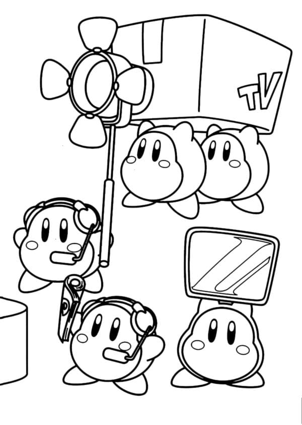 Cool Kirby Image Coloring Page