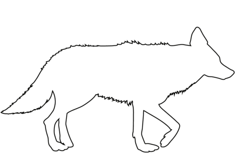 Coyote Outline Simple Image