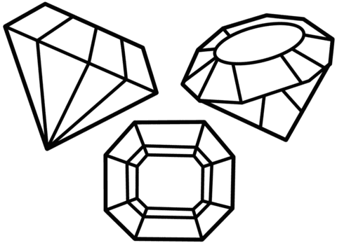 Crystal Image Coloring Page