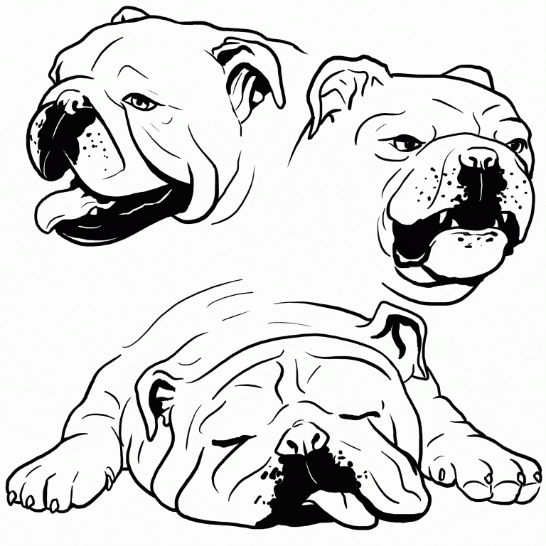 Cute Bulldog Portraits