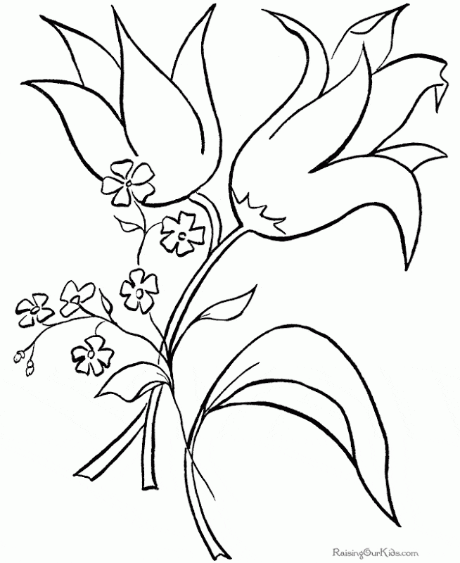 Cute Flower Pot Coloring Image Coloring Page