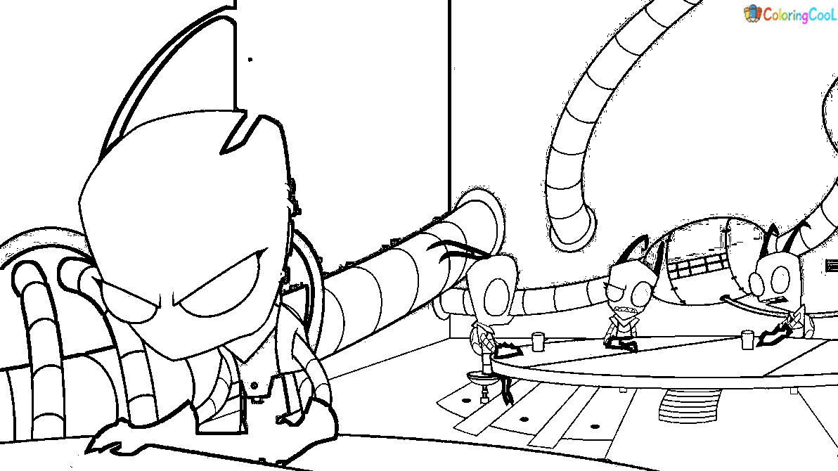 Cute Gir Picture For Kids Coloring Page