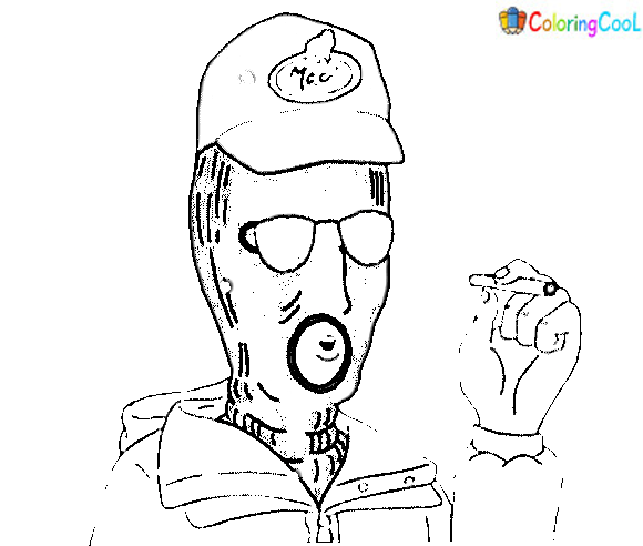 Cute King Of The Hill Picture Coloring Page