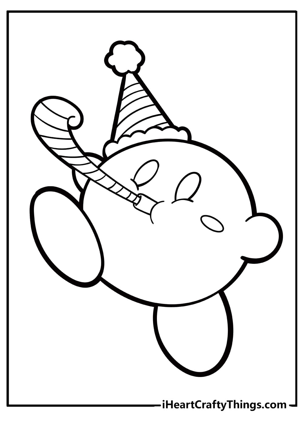 Cute Kirby Picture For Children Coloring Page