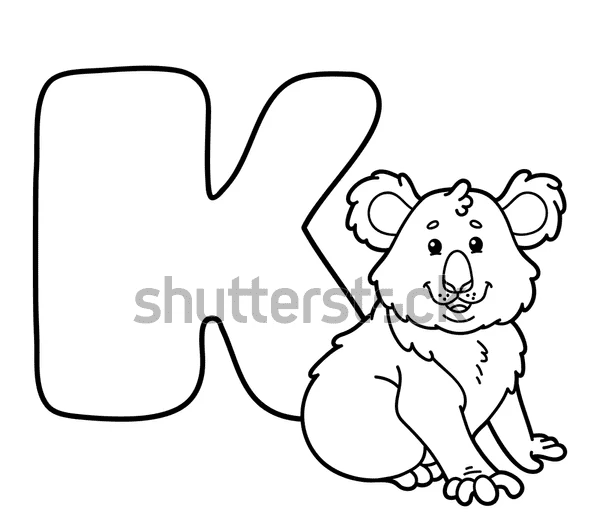 Cute Koala Printable Coloring Page