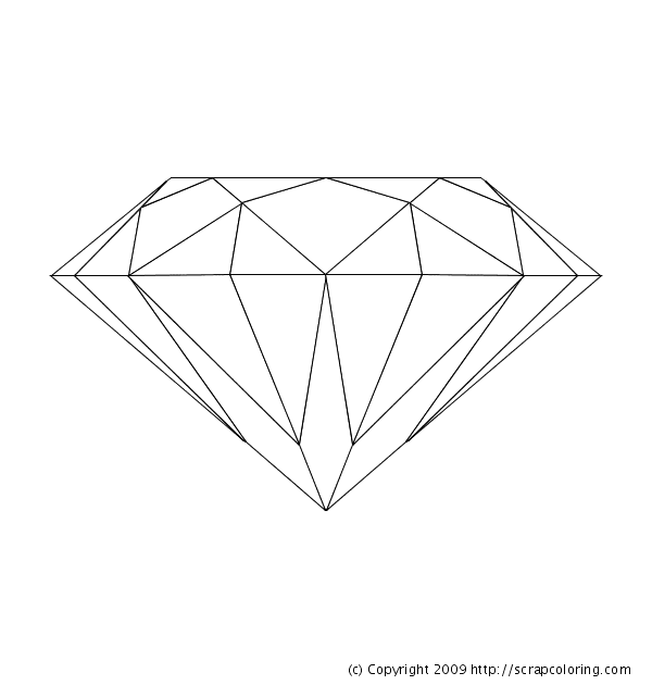 Diamond Free Coloring Page