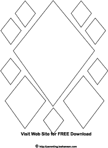 Diamond Shape Coloring Image Coloring Page