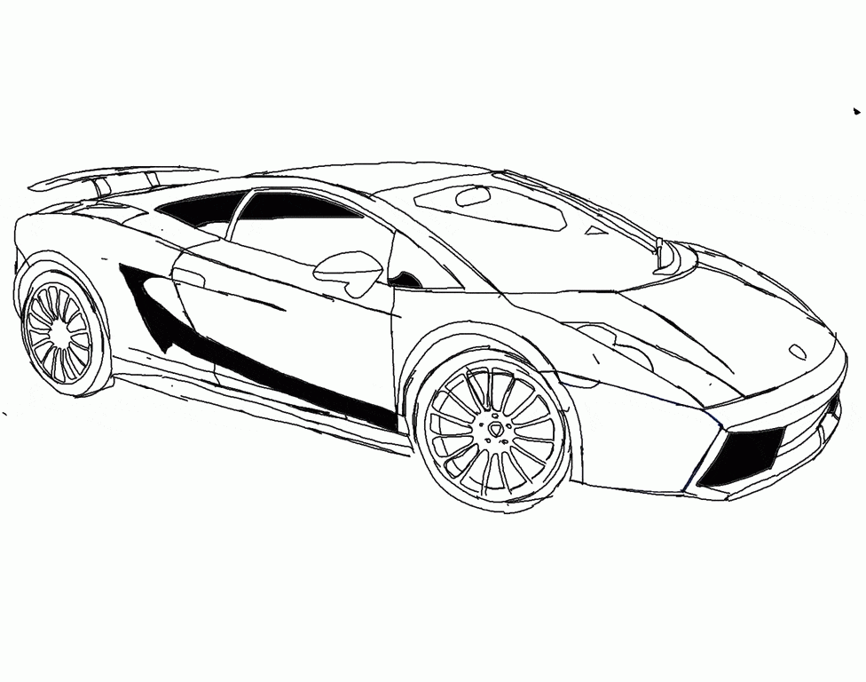Download Racing Car Lamborghini Gallardo S704 Coloring Page