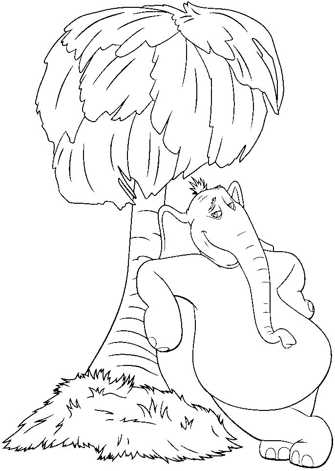 Drawing Palm Tree Coloring Page