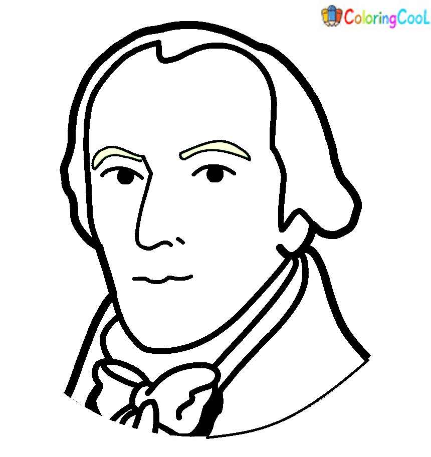 Drawning Thomas Jefferson Coloring Page